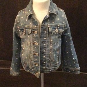 Polka Dot Denim Jacket by babyGap